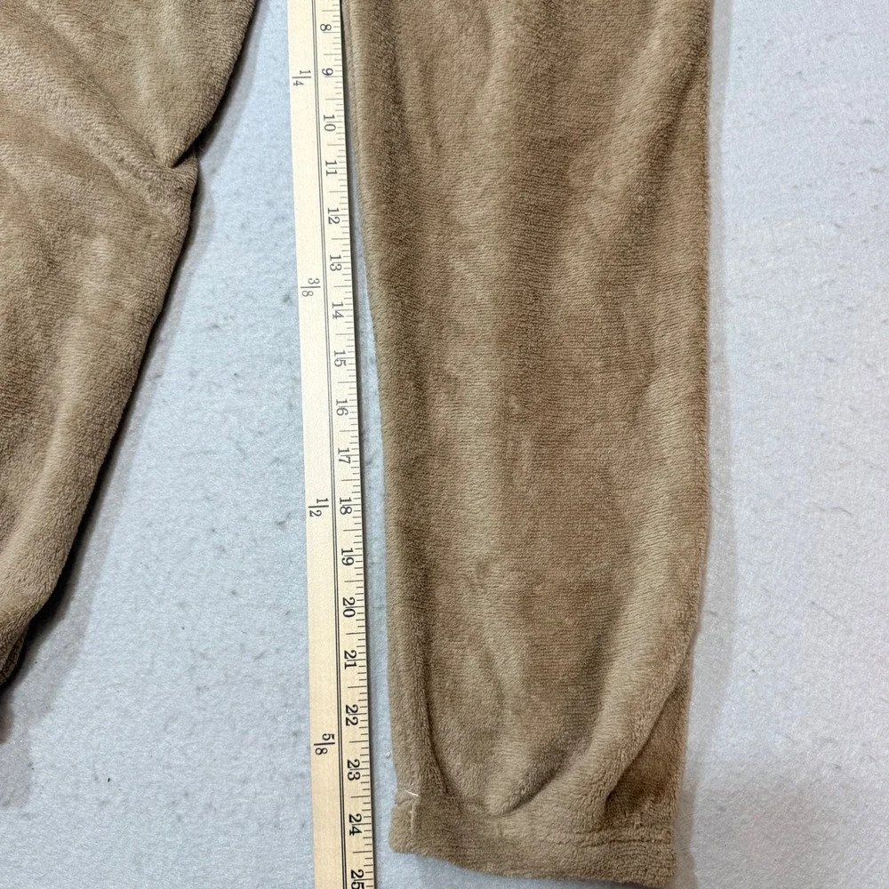 D.stedta Plush Pajama Set‎ Lounge Wear Tan Long Sleeve Top Pants Size 12